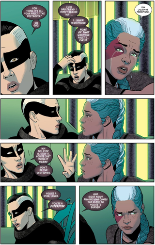 A turning point in Laura and Cassandra’s lives from issue #33.